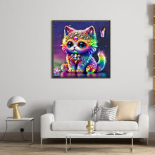 Load image into Gallery viewer, Diamond Painting - Full Round - jeweled kitten (30*30CM)