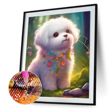 Load image into Gallery viewer, Diamond Painting - Full Round - flower version zodiac dog (30*40CM)