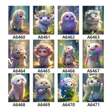 Load image into Gallery viewer, Diamond Painting - Full Round - flower version zodiac dog (30*40CM)