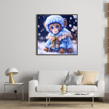 Load image into Gallery viewer, Diamond Painting - Full Round - Winter Edition Zodiac Monkey (30*30CM)