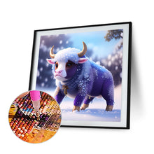 Load image into Gallery viewer, Diamond Painting - Full Round - Winter Edition Zodiac Ox (30*30CM)