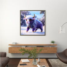 Load image into Gallery viewer, Diamond Painting - Full Round - Winter Edition Zodiac Ox (30*30CM)