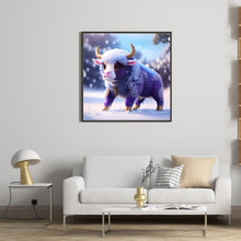 Load image into Gallery viewer, Diamond Painting - Full Round - Winter Edition Zodiac Ox (30*30CM)