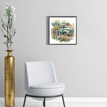 Load image into Gallery viewer, Diamond Painting - Full Round - retro nostalgic sunflower truck (30*30CM)