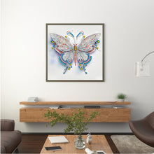 Load image into Gallery viewer, Diamond Painting - Partial Special Shaped - Pale Butterfly (30*30CM)