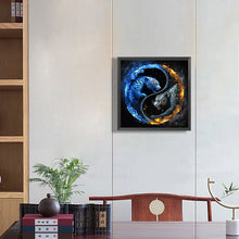 Load image into Gallery viewer, Diamond Painting - Full Round - Tiger Yin Yang Diagram (30*30CM)