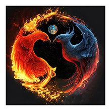 Load image into Gallery viewer, Diamond Painting - Full Round - Phoenix yin and yang diagram (30*30CM)