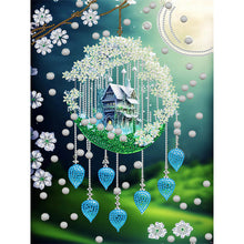 Load image into Gallery viewer, Diamond Painting - Partial Special Shaped - green leaf water drop microcosm (30*40CM)