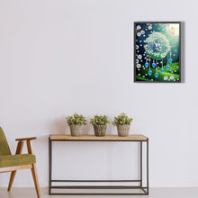 Load image into Gallery viewer, Diamond Painting - Partial Special Shaped - green leaf water drop microcosm (30*40CM)