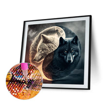 Load image into Gallery viewer, Diamond Painting - Full Round - wolf yin yang diagram (30*30CM)