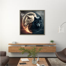 Load image into Gallery viewer, Diamond Painting - Full Round - wolf yin yang diagram (30*30CM)