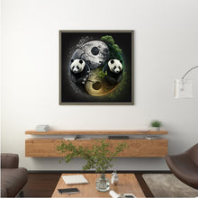Load image into Gallery viewer, Diamond Painting - Full Round - Panda Yin Yang Diagram (30*30CM)