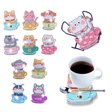 Load image into Gallery viewer, 10pcs DIY Anti Slip Coasters Stackable Creative for Tabletop Protection (AA1172)