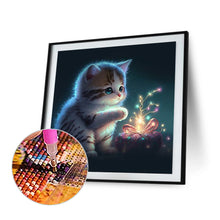 Load image into Gallery viewer, Diamond Painting - Full Round - kitten (30*30CM)