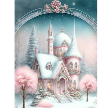 Load image into Gallery viewer, Diamond Painting - Full Round - pink snowflake castle (30*40CM)