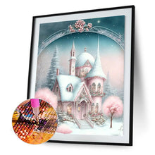Load image into Gallery viewer, Diamond Painting - Full Round - pink snowflake castle (30*40CM)