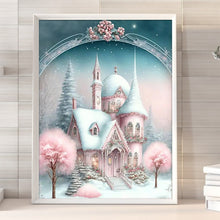 Load image into Gallery viewer, Diamond Painting - Full Round - pink snowflake castle (30*40CM)