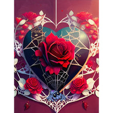 Load image into Gallery viewer, Diamond Painting - Full Round - rose love spider web (30*40CM)