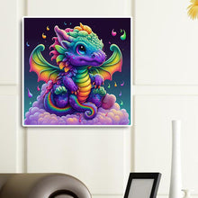 Load image into Gallery viewer, Diamond Painting - Full Round - baby dragon (45*45CM)