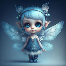 Load image into Gallery viewer, Diamond Painting - Full Round - little angel girl with wings (35*35CM)