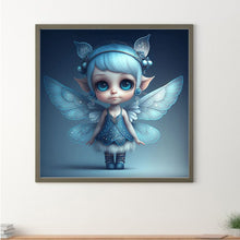 Load image into Gallery viewer, Diamond Painting - Full Round - little angel girl with wings (35*35CM)