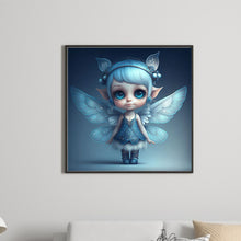 Load image into Gallery viewer, Diamond Painting - Full Round - little angel girl with wings (35*35CM)