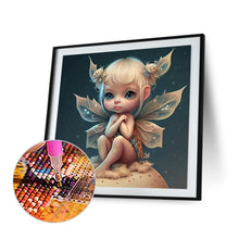 Load image into Gallery viewer, Diamond Painting - Full Round - little angel girl with wings (35*35CM)