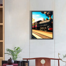 Load image into Gallery viewer, Diamond Painting - Full Round - moving train (30*40CM)