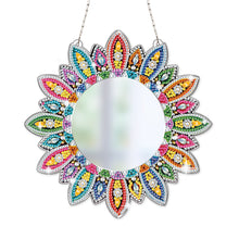 Load image into Gallery viewer, DIY Compact Mirror Art Craft Set Hanging Pocket Mirror Flower for Adult and Kids