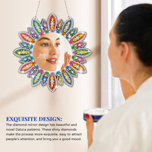 Load image into Gallery viewer, DIY Compact Mirror Paint by Number Kits Hanging Flower Home Decor (A008)