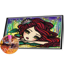 Load image into Gallery viewer, Diamond Painting - Full Round - curly hair girl (40*30CM)