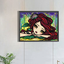 Load image into Gallery viewer, Diamond Painting - Full Round - curly hair girl (40*30CM)