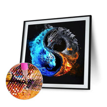 Load image into Gallery viewer, Diamond Painting - Full Round - Tiger and Dragon Yin Yang Illustration (30*30CM)