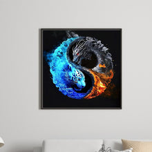 Load image into Gallery viewer, Diamond Painting - Full Round - Tiger and Dragon Yin Yang Illustration (30*30CM)