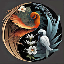 Load image into Gallery viewer, Diamond Painting - Full Round - Yin and Yang diagram of parrot (40*40CM)