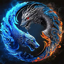 Load image into Gallery viewer, Diamond Painting - Full Round - Dragon Yin Yang Diagram (50*50CM)