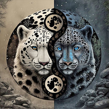 Load image into Gallery viewer, Diamond Painting - Full Round - Leopard Yin Yang Diagram (50*50CM)