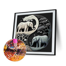 Load image into Gallery viewer, Diamond Painting - Full Square - Elephant Yin Yang Diagram (30*30CM)