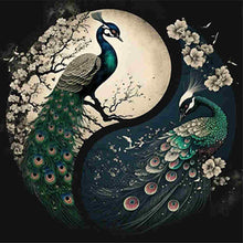 Load image into Gallery viewer, Diamond Painting - Full Square - Peacock Yin Yang Diagram (30*30CM)