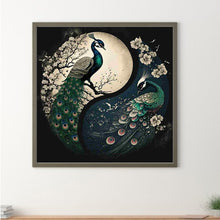 Load image into Gallery viewer, Diamond Painting - Full Square - Peacock Yin Yang Diagram (30*30CM)