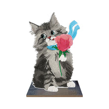 Load image into Gallery viewer, DIY Crystal Diamond Ornament Art Crafts Wooden Point Drilling Ornament Kids Gift