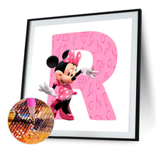 Load image into Gallery viewer, Diamond Painting - Full Round - minnie letter r (30*30CM)