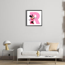 Load image into Gallery viewer, Diamond Painting - Full Round - minnie letter r (30*30CM)
