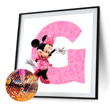 Load image into Gallery viewer, Diamond Painting - Full Round - minnie letter g (30*30CM)