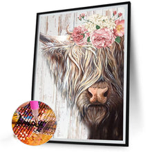 Load image into Gallery viewer, Diamond Painting - Full Round - Highland Yak (30*40CM)