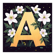 Load image into Gallery viewer, Diamond Painting - Full Round - Flower letter A (40*40CM)