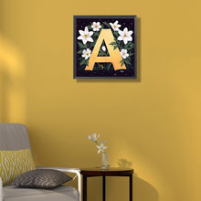Load image into Gallery viewer, Diamond Painting - Full Round - Flower letter A (40*40CM)