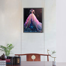 Load image into Gallery viewer, Diamond Painting - Full Round - dream wedding dress (30*40CM)