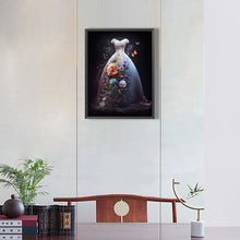 Load image into Gallery viewer, Diamond Painting - Full Round - dream wedding dress (30*40CM)