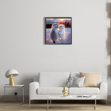 Load image into Gallery viewer, Diamond Painting - Full Round - two kittens in the snow (30*30CM)